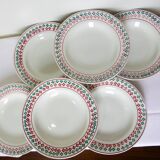 6 vintage deep plates from Céranord St Amand 220505