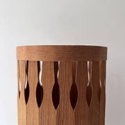 Lampe de table en lamelle de pin, Suède 1970
