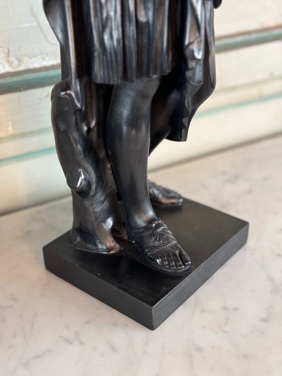 Diane de Gabies, bronze after the antique, black patina 19th century