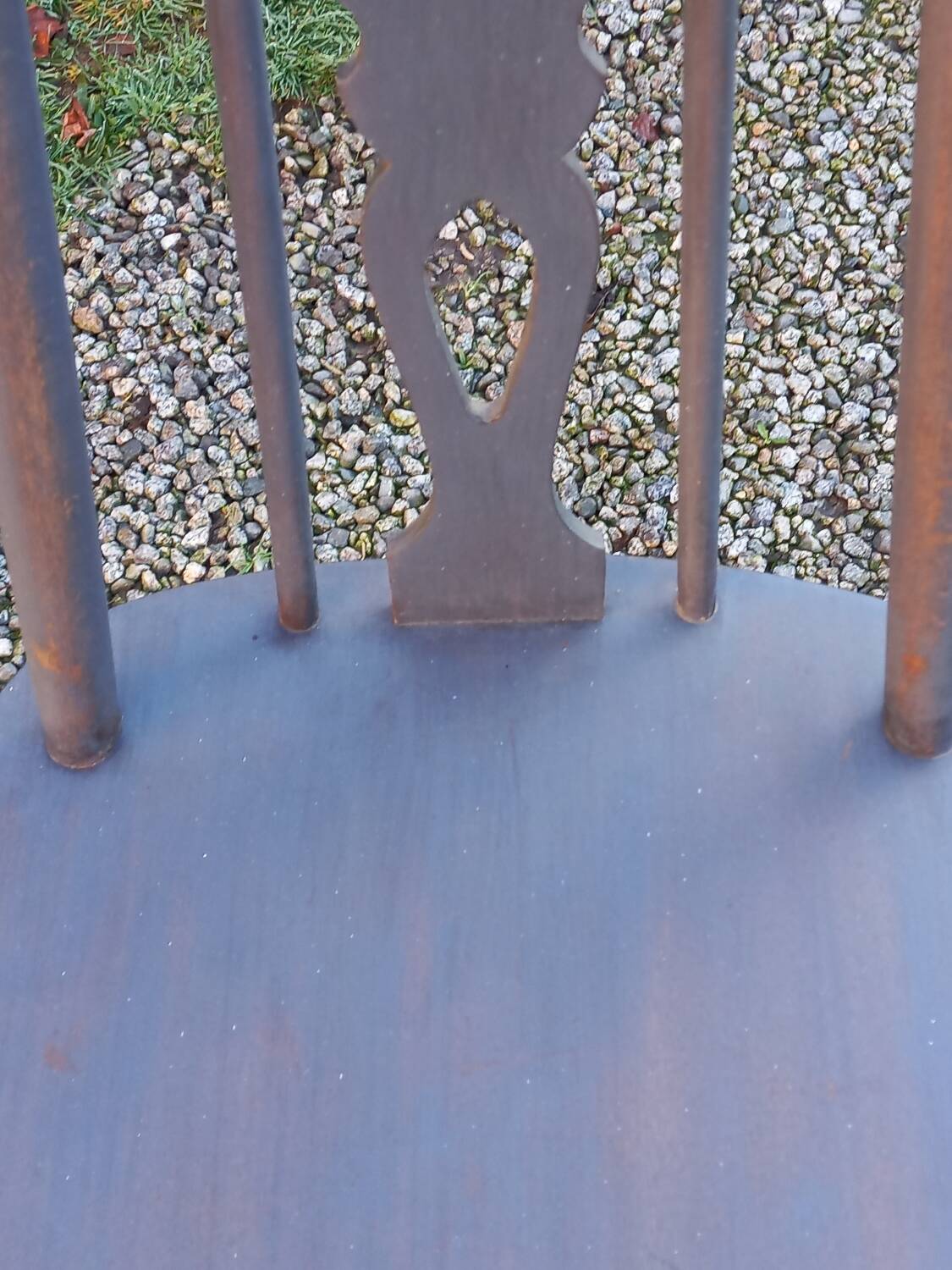 Scandinavian style chair from the 50s with gray patina