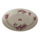 Oval porcelain serving dish decorated with roses MF Limoges