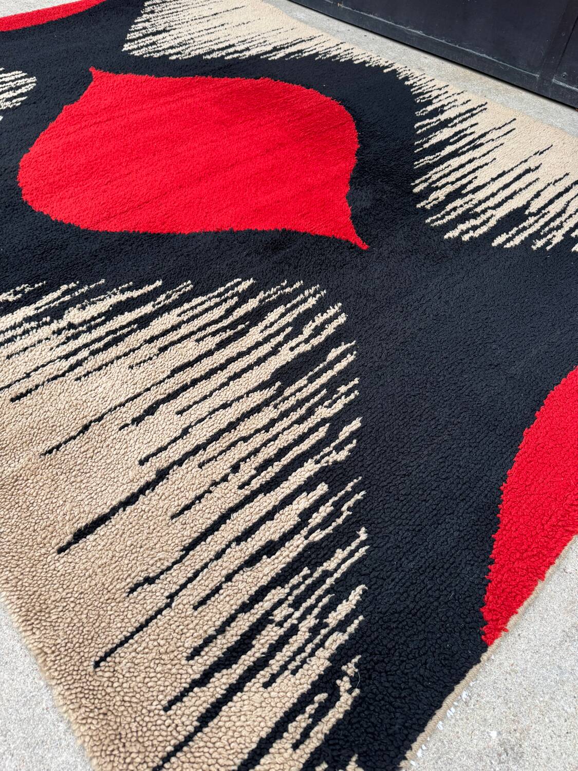 Scandinavian Rya rug, 1970s