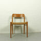Niels Møller Model 75 oak papercord dining chair for J.L Møller