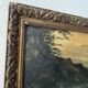 Oil and wood frame, ca 1900