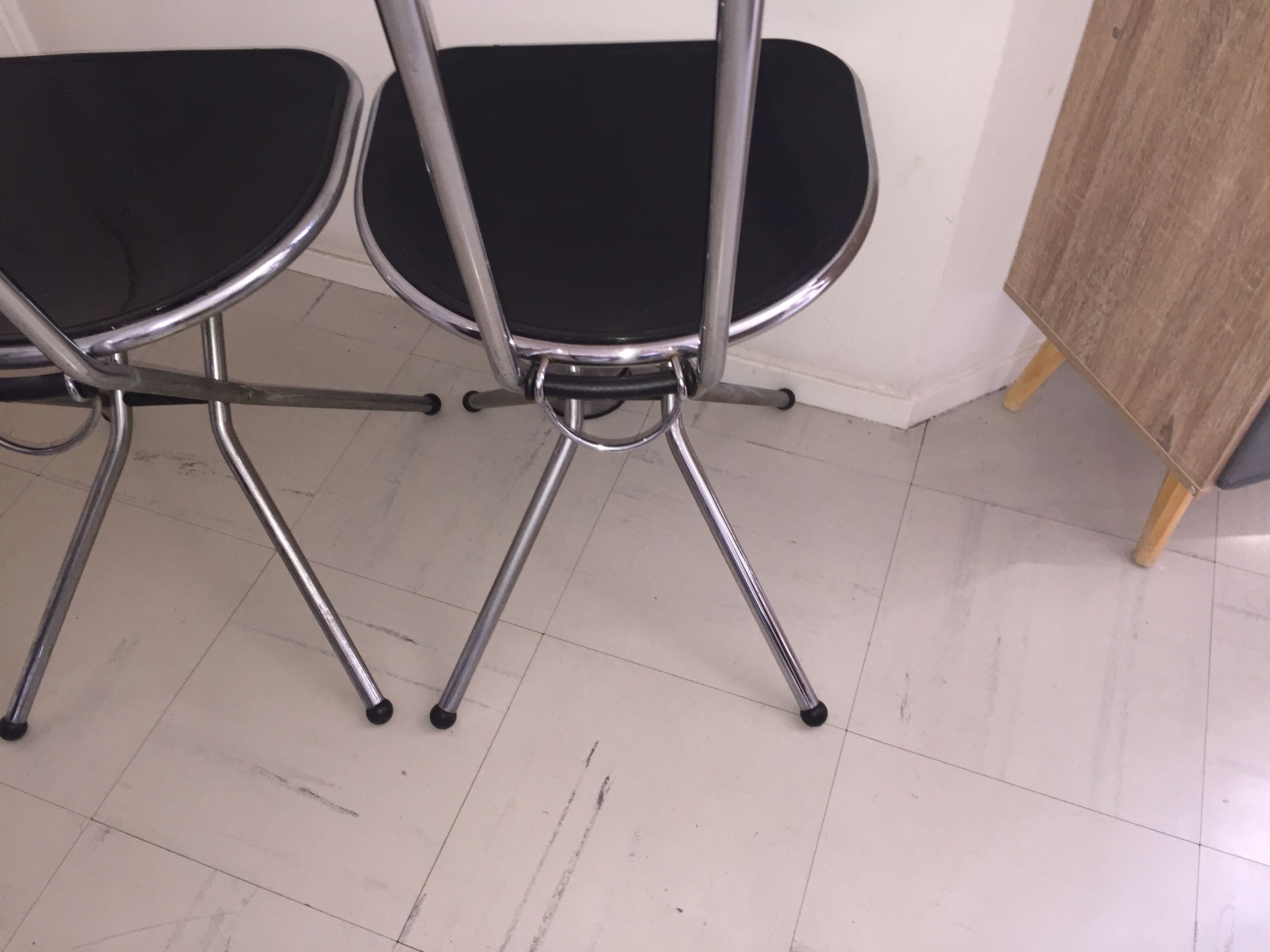 Pair of folding chairs by Niels Grammelaard