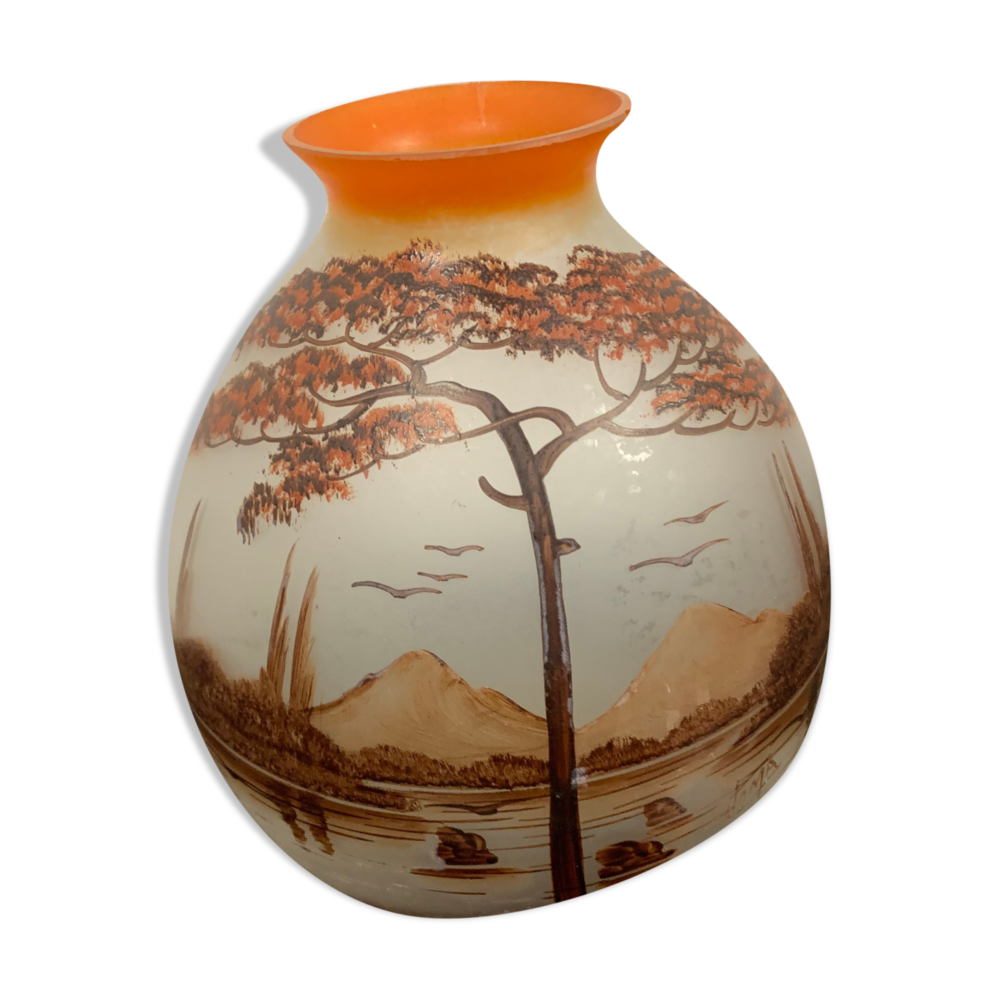 Glass pastry vase by Joma