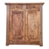 Buffet parisien bas ancien en bois patiné - intérieur fleuri