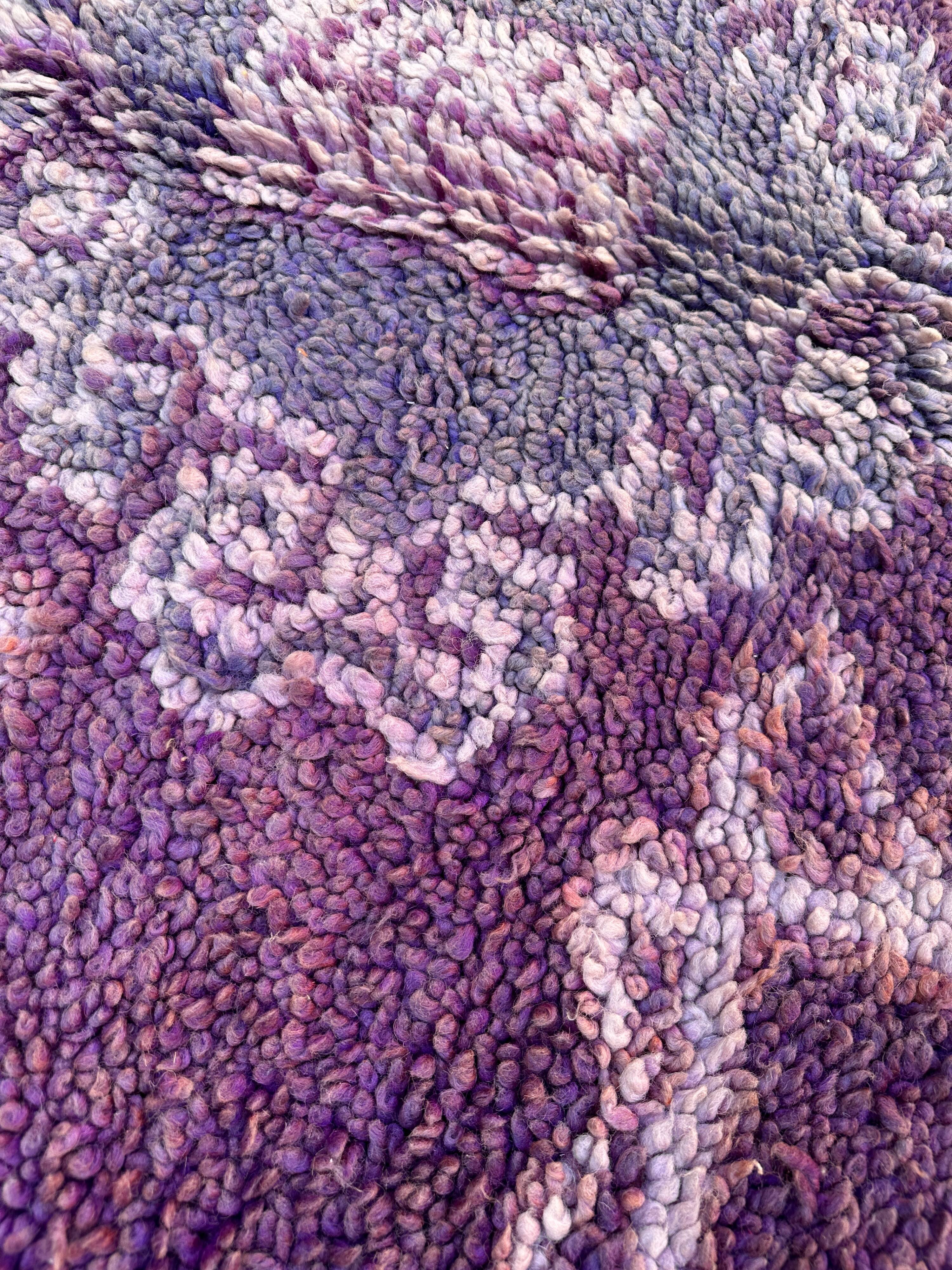 Moroccan carpet boujad purple - 182 x 305 cm