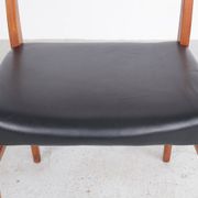 Teak and leather chairs by Arne Wahl Iversen for Glyngøre Stolefabrik, 1960
