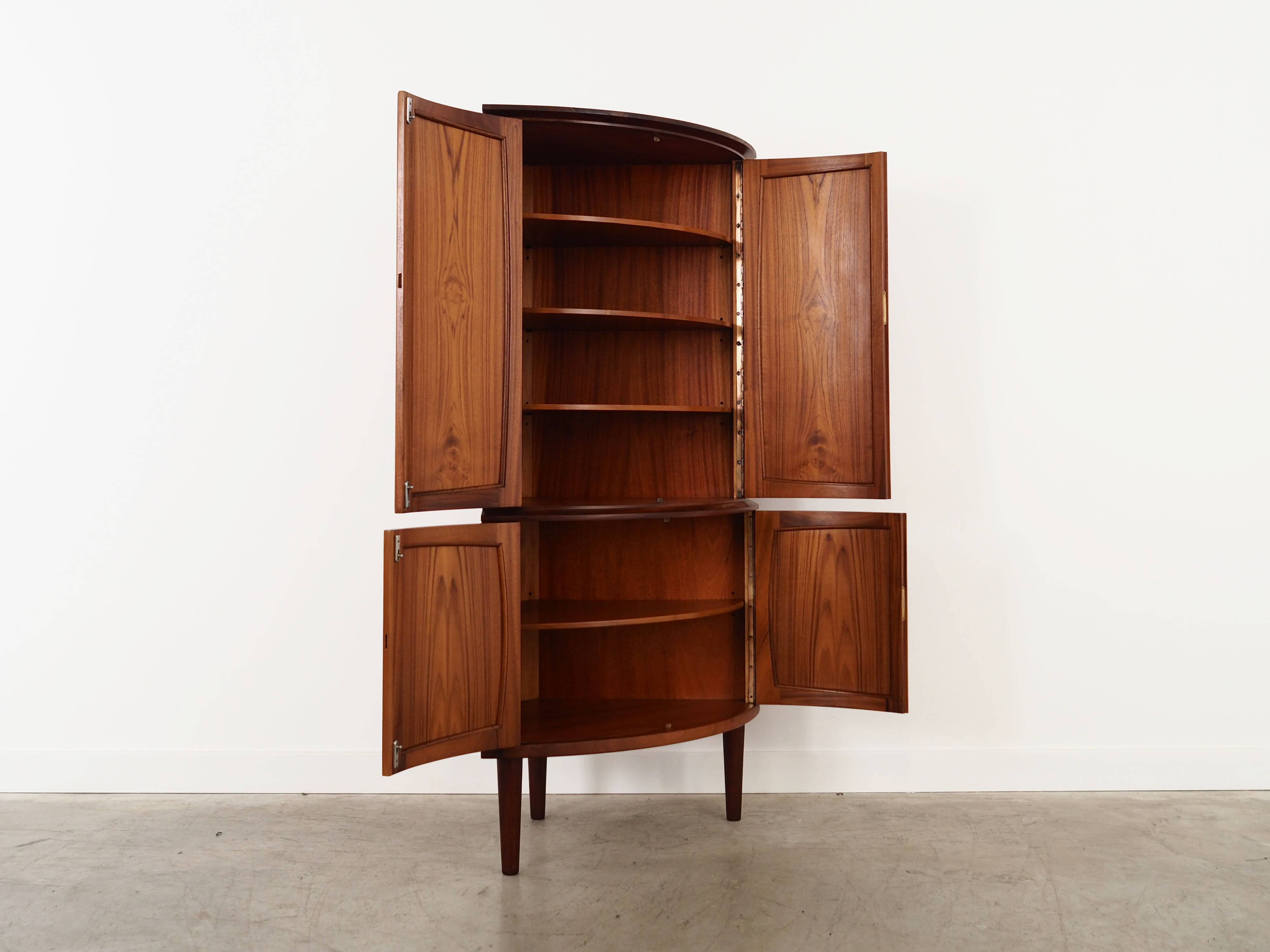 Meuble d'angle en teck, années 1970, design danois, fabrication : Danemark