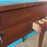 Table de toilette d'époque, fin XVIIIè en merisier massif, France vers 1770