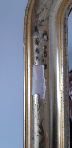 Miroir doré style Louis Philippe 100 x 70 cm
