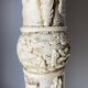 Chinese carved pedestal in faux ivory