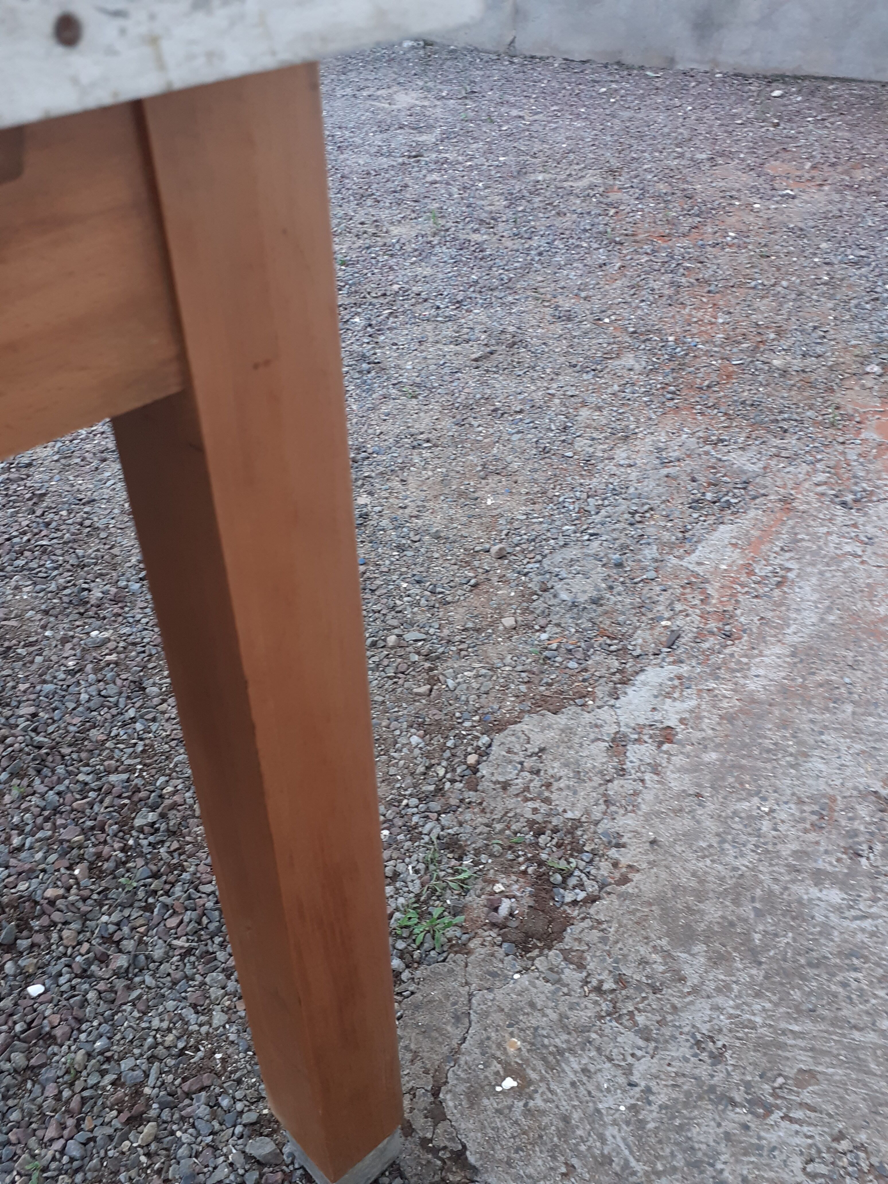 Vintage wooden formica kitchen table