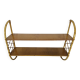 Vintage rattan shelf