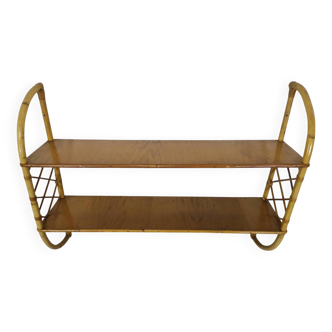 Vintage rattan shelf