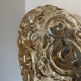 Plafonnier verre ambré Helena Tynell années 60