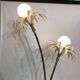 Two branch palm tree floor lamp 1970s italian hollywood regency brass