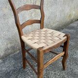 Louis Philippe chair, woven seat, late 19th century.