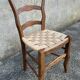 Louis Philippe chair, woven seat, late 19th century.