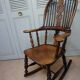 Chaise à Bascule Windsor Antique du 19ème Siècle