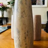 Trio of soliflores in rough cut stone