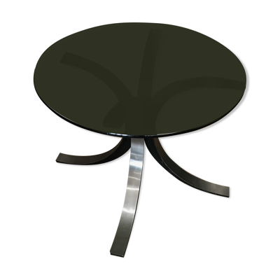 Table d'appoint en verre Osvaldo Borsani édition Tecno
