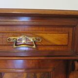 Bahut Buffet 1900 - Napoléon III - Placage noyer - 1 tiroir - 2 portes