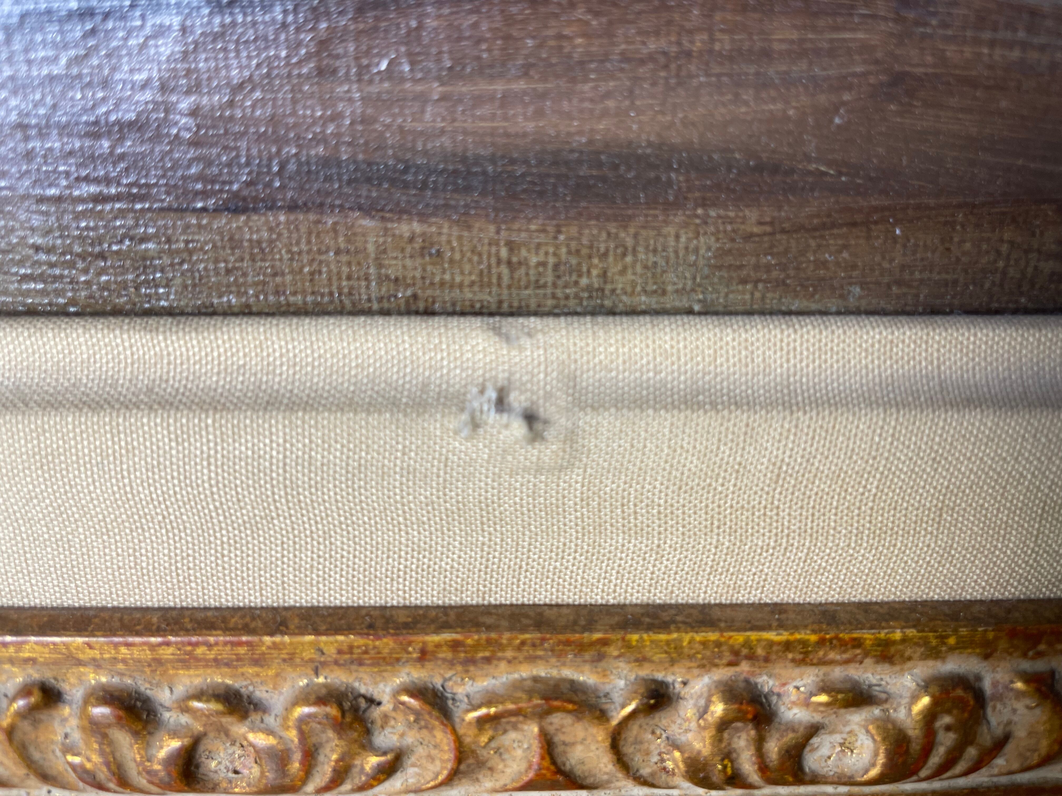 Oil follows canvas "Bouquet of roses" Ernest Filliard (1868-1933)