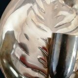 Adjustable bronze wall light with leaf decor