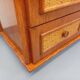 Vintage woven rattan and wood armoire by Maugrion for Roche-Bobois.