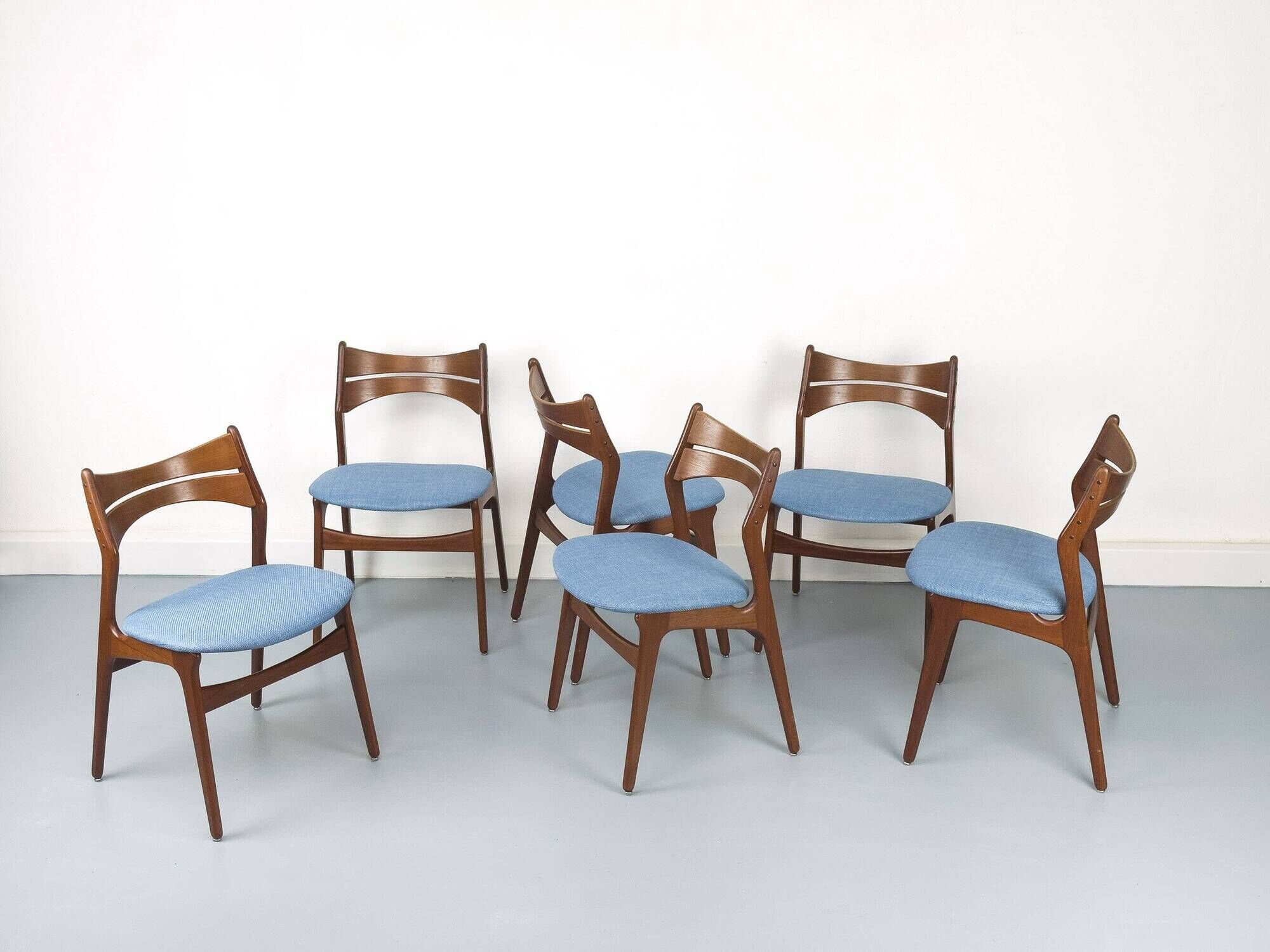 Set of 6 Teak Dining Chairs by Erik Buch for Chr. Christensens Møbelfabrik