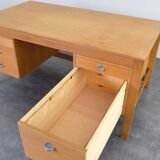 Mid-Century Oak Desk by Chr. Rasmussen for Randers Møbelfabrik, 1970s.