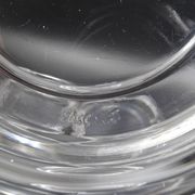 Set of 4 crystal bottle bottoms molded by Baccarat - Around 1950