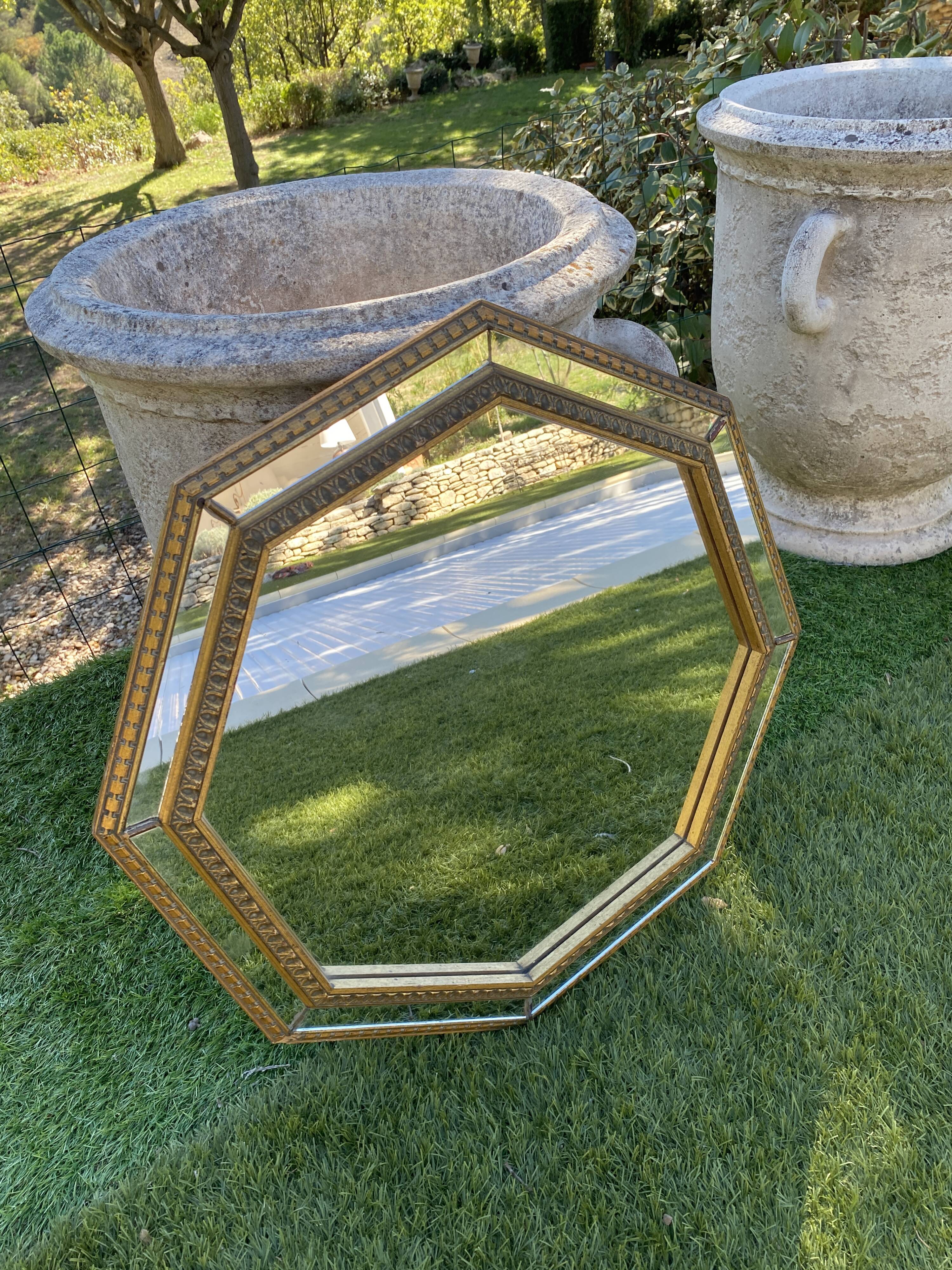Mirror with glazing beads, 1940s