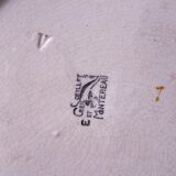 Suite of 6 Creole plates and montereau Oeillet