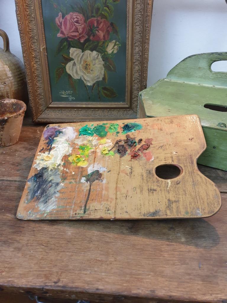 Ancient painter's palette