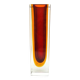 Sommerso vase, mid-century modern, glass, designed by F. Poli, Italy, 1950s