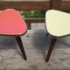 Lot de 2 guéridons porte plante 1960