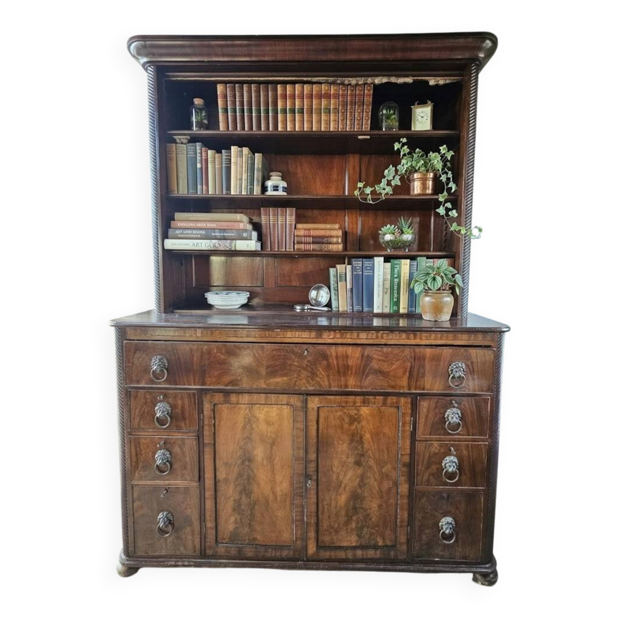 Large sideboard with flame mahogany veneer