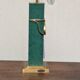 Vintage Jean Roche lamp base, 1980, brass & green