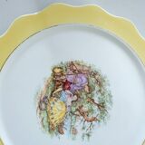 Plat à gâteau en porcelaine de Gien