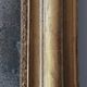 Old gilded mirror and old mercury glass - wall mirror with gold leaf