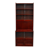 Bureau, bibliothèque vitrée, secrétaire vintage