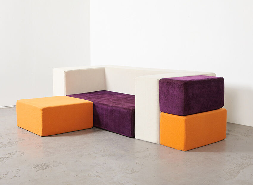 Cubisto Sofa by Massimo Morozzi for Edra 1990s