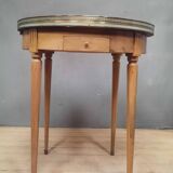 Marble top table called "bouillotte":