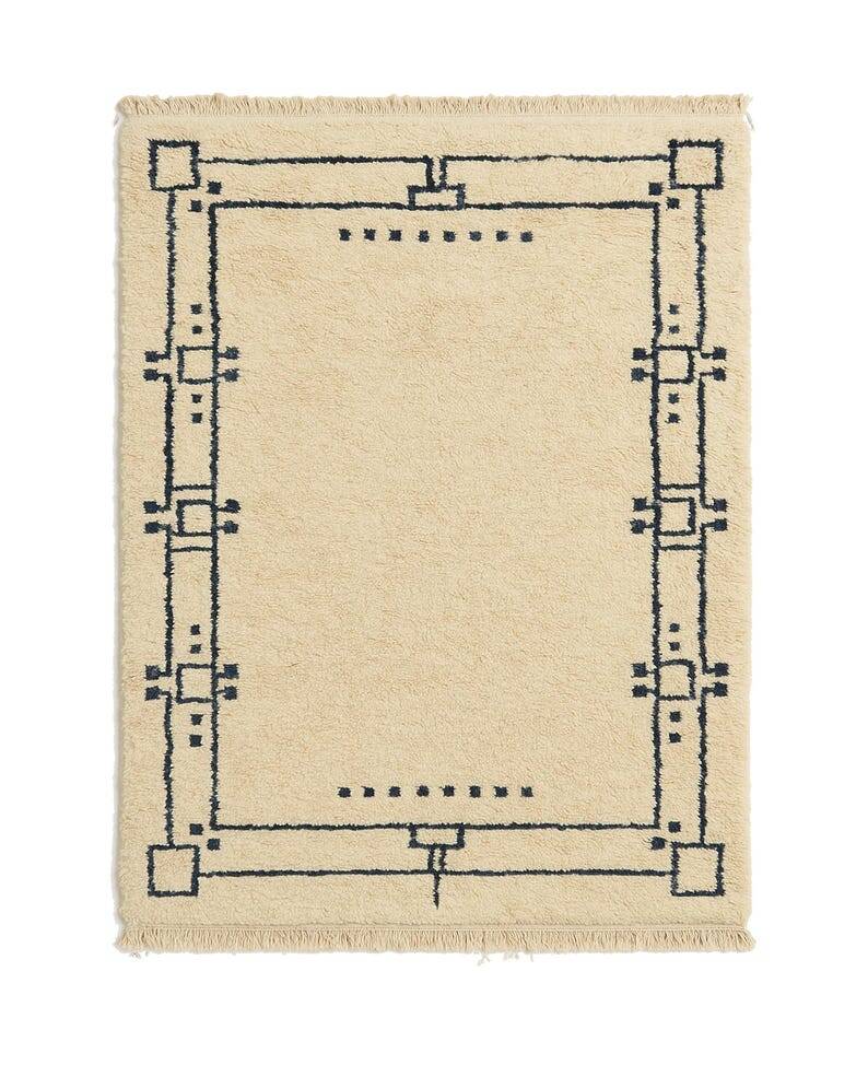 Moroccan rug in natural wool 250cm x 150cm