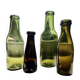Set of 4 vintage bottle vases