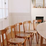 Set of 10 baumann bistro chairs