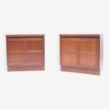 Pair of vintage Nathan Scandinavian bedside tables